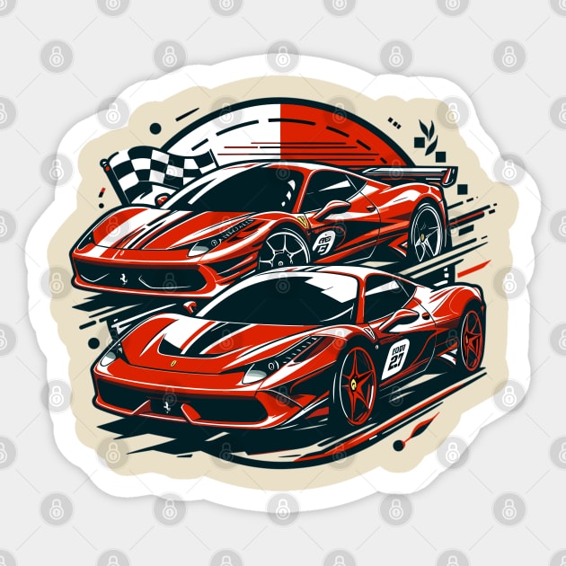 Ferrari 458 Sticker by Vehicles-Art